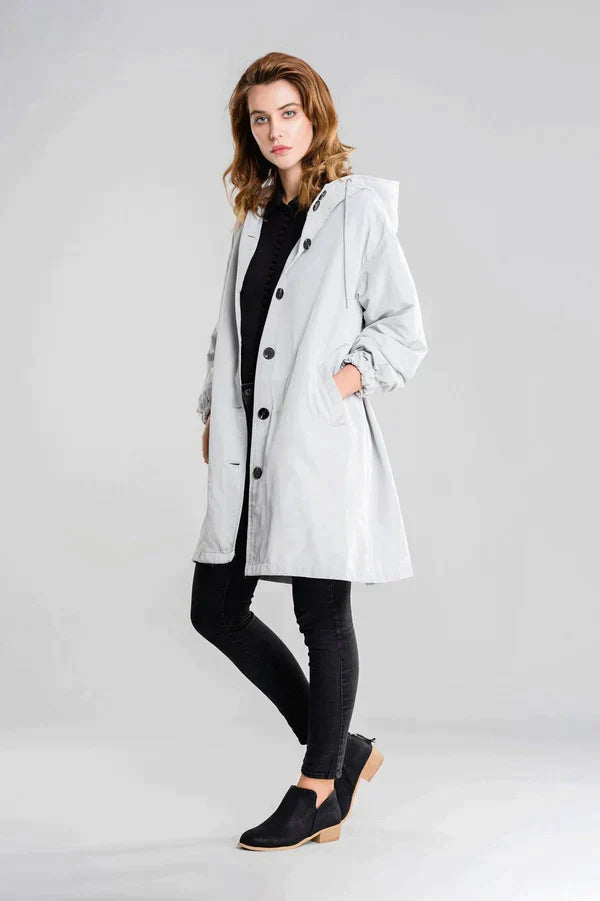 Women's Waterproof Button-Up Jacket Practical