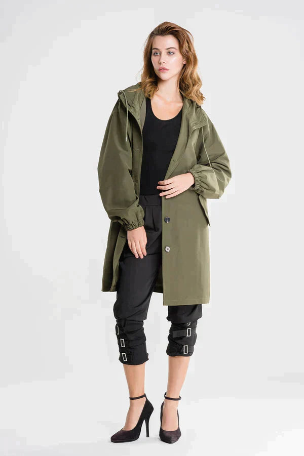 Women's Waterproof Button-Up Jacket Practical