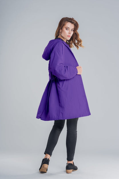 Women's Large Waterproof Winter Coat with Hood