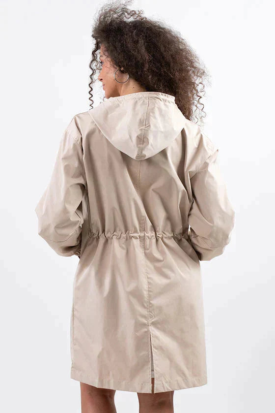 Große Regenjacke Damen Outdoor Wasserdicht Winddicht - IdealeKleiden