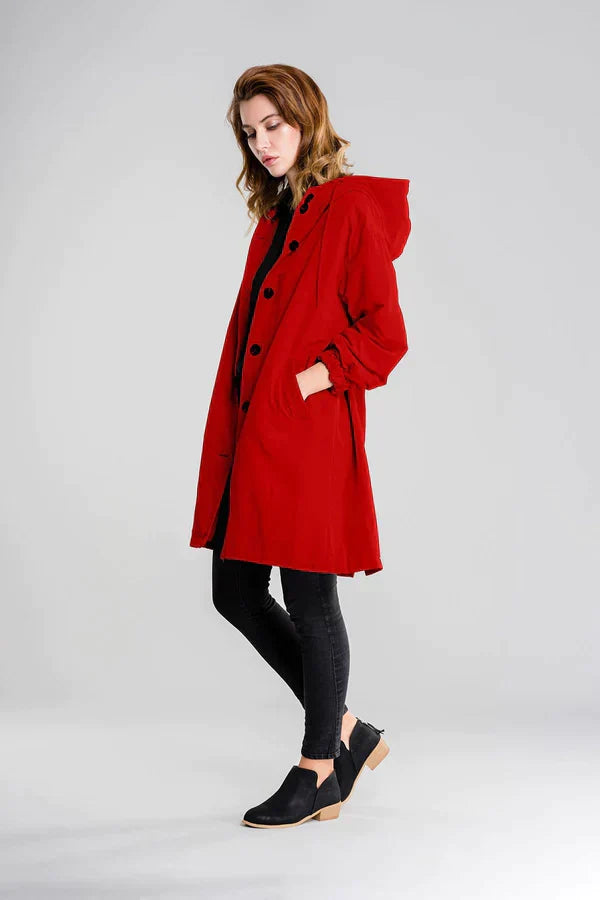 Women's Waterproof Button-Up Jacket Practical
