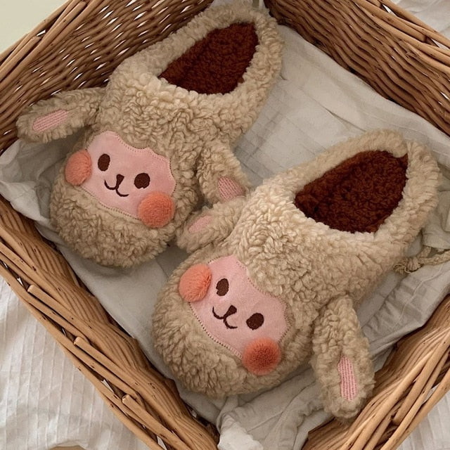 Soft Plush Animal Slippers