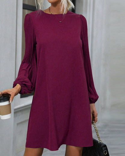 Elegant Women's Solid Chic Dress