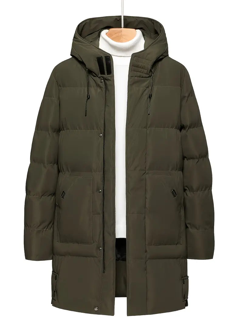 Herren Winterjacke Warm Isoliert mit Kapuze - IdealeKleiden