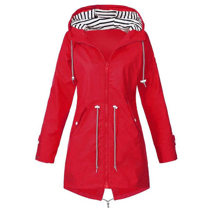 Waterproof Outdoor Jacket Long Adjustable