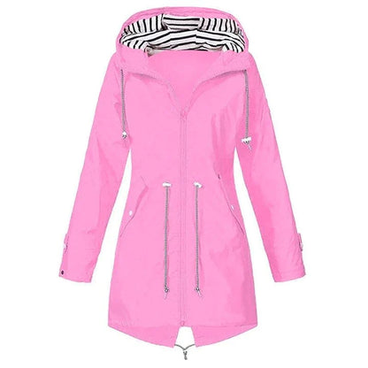 Waterproof Outdoor Jacket Long Adjustable