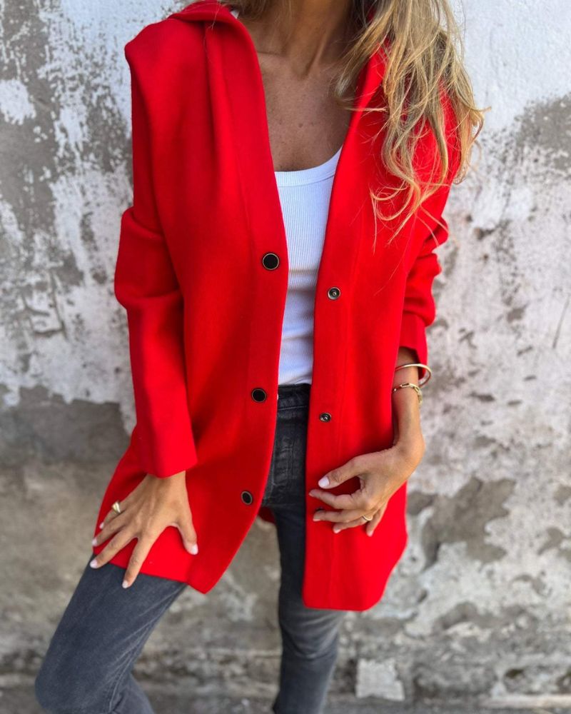 Comfortable Hooded Jacket Casual Style