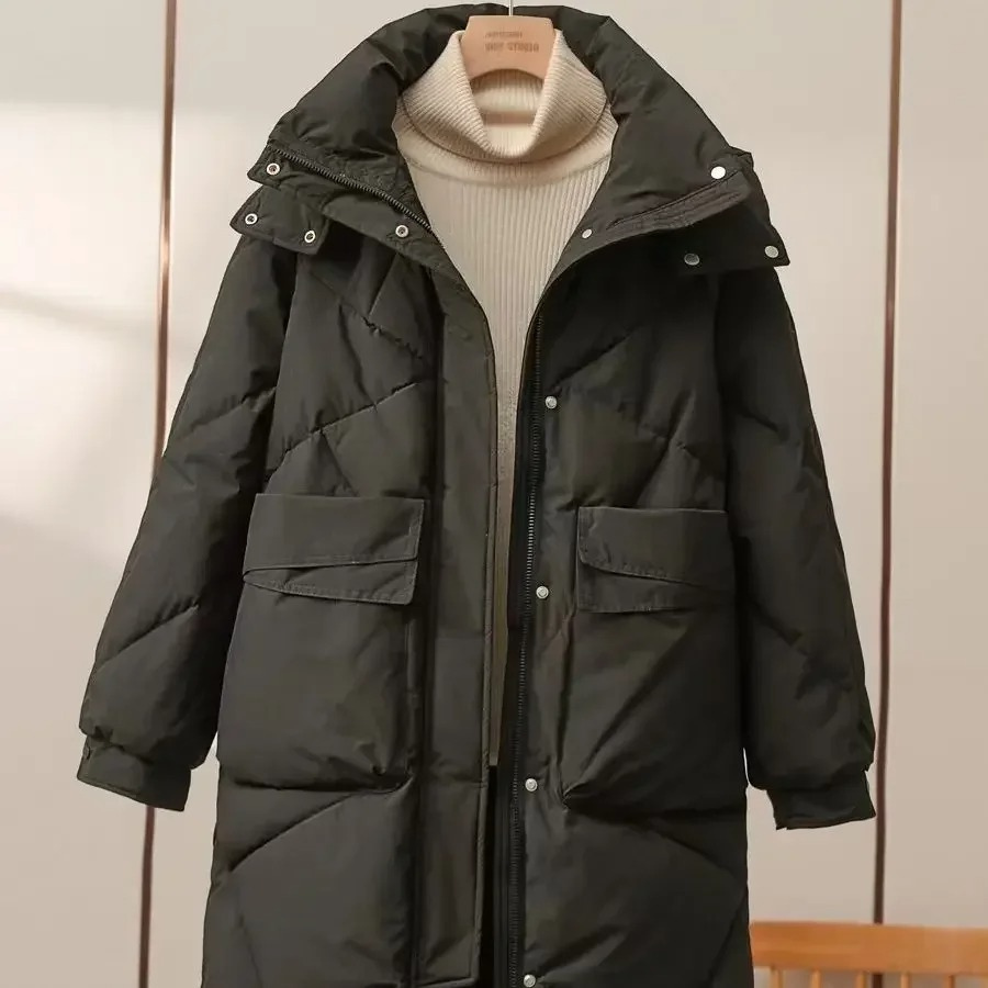 Stylish Women's Puffer Jacket Grey Lightweight