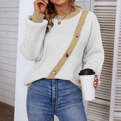Stylish Sweaters Contrasting Colors Trendy