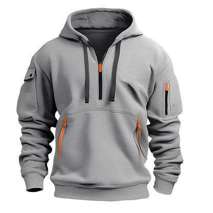 Men's Sporty Full-Zip Hoodie