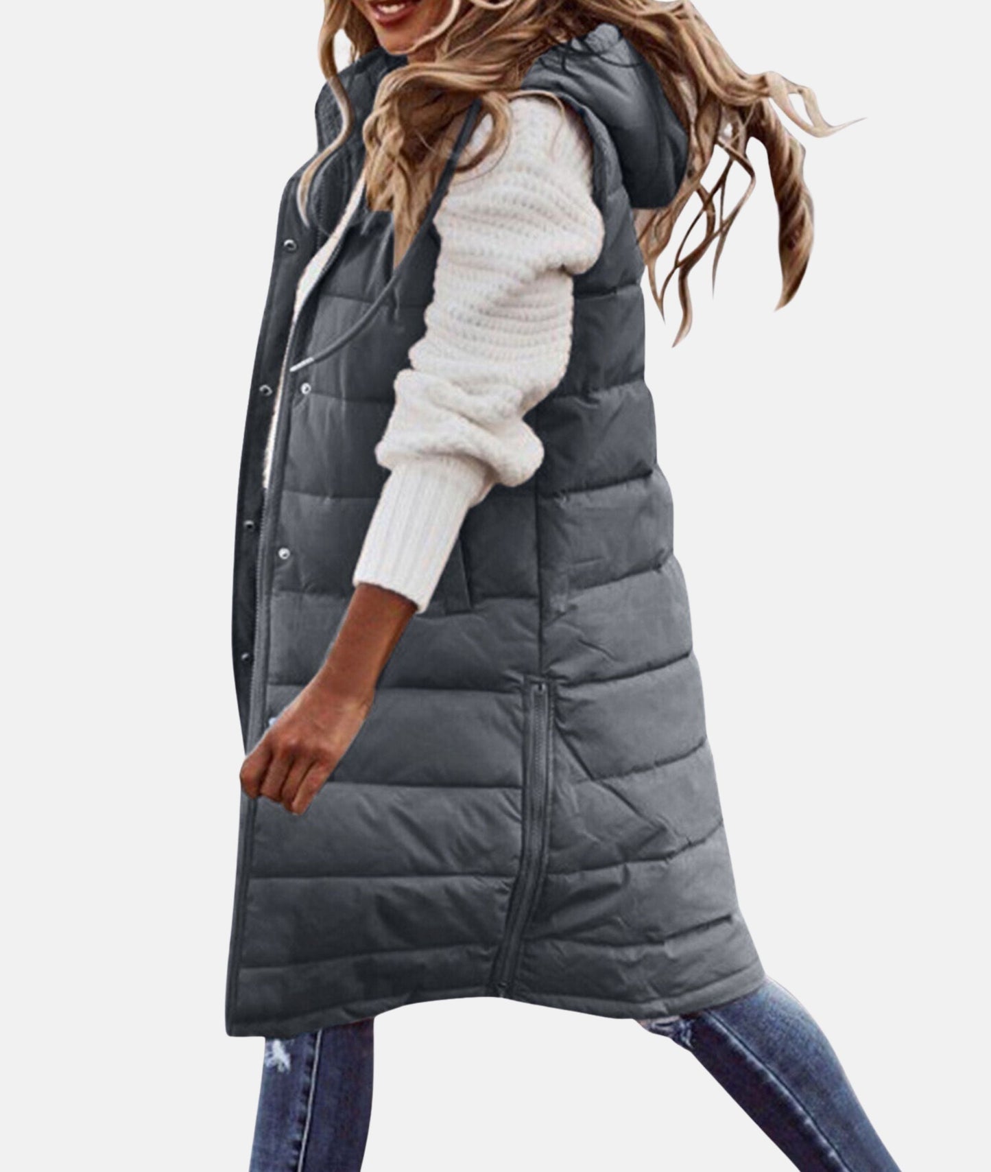 Women's Long Winter Coat with Hood