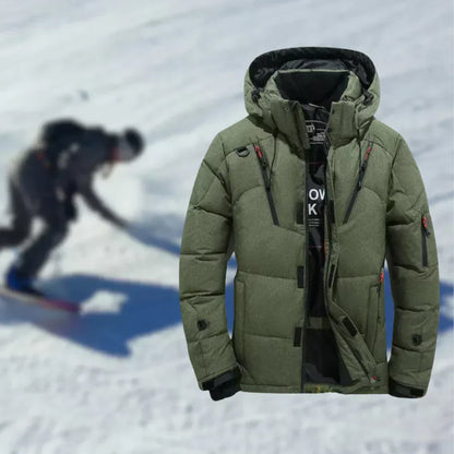 Warm Winter Jacket with Detachable Hood