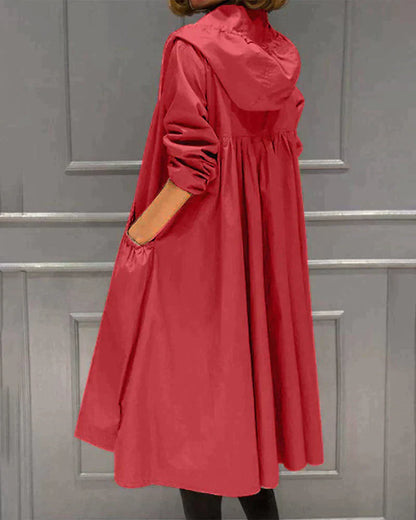 Stylish Women's Jacket Hood Lightweight