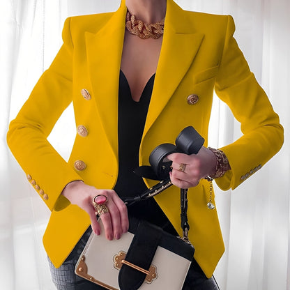 Elegant Women's Blazer with Buttons Classic Design