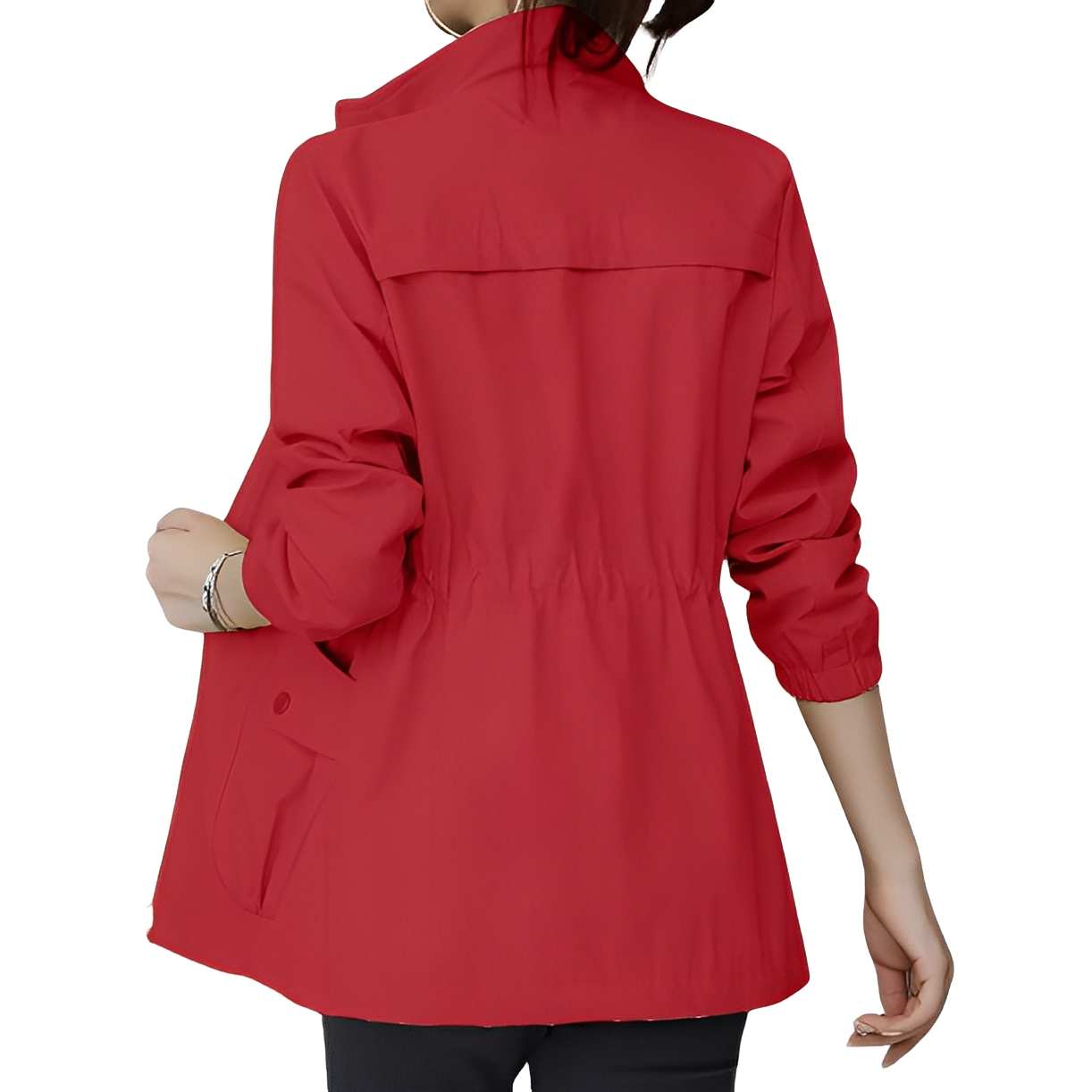Moderne Damenjacke Verstellbare Taille Stilvoll