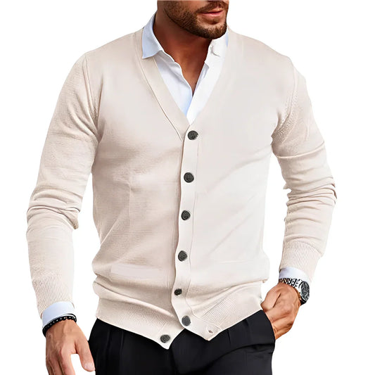 Herren Cardigan Bequem Casual Style - IdealeKleiden