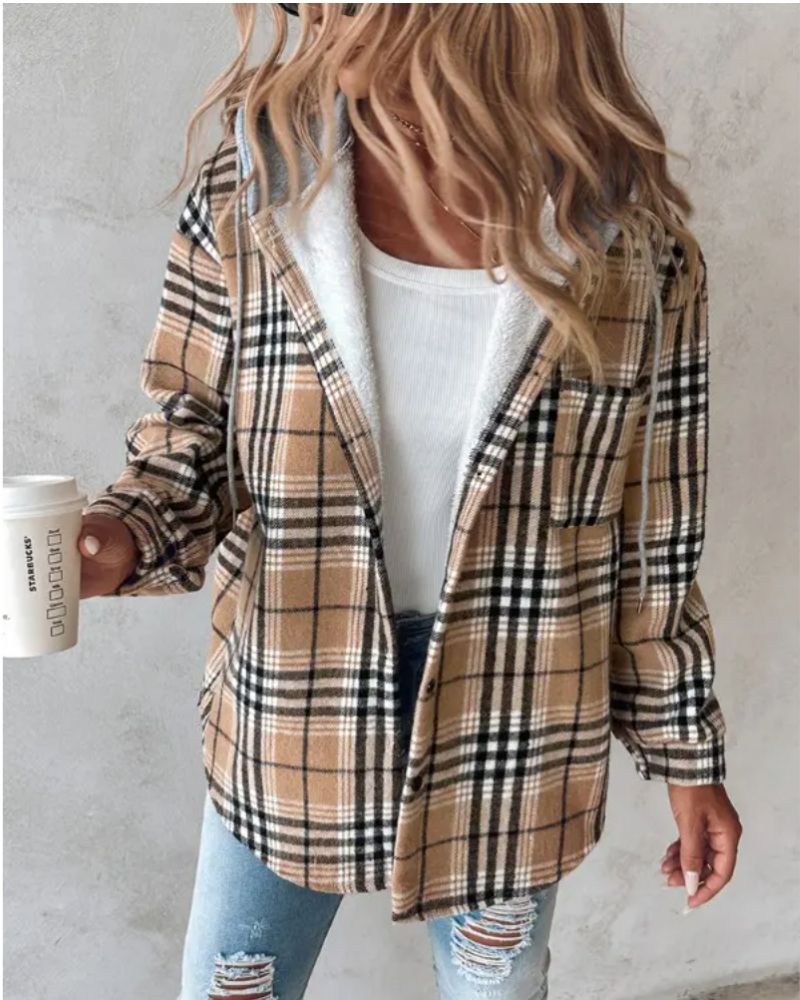 Soft Flannel Jacket with Print