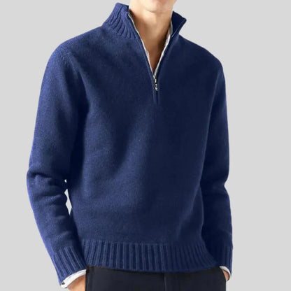 Luxury Men's Half-Zip Pullover