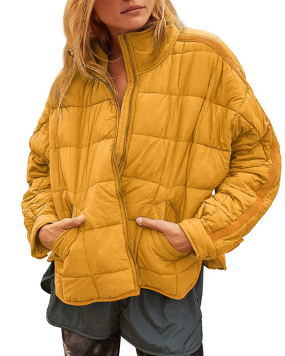 Lightweight Puffer Jacket Compact Zipper Women