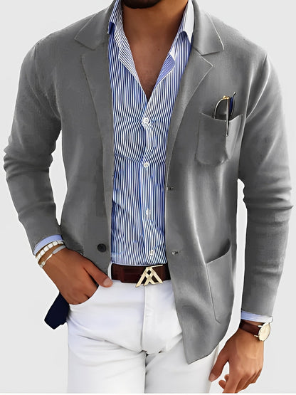 Custom-tailored Men's Blazer Elegant with Pockets