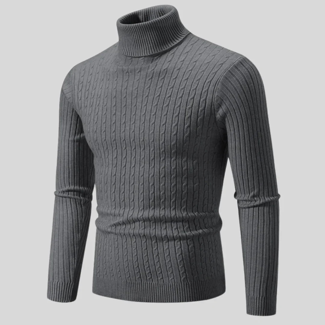 Stylish Men's Turtleneck Sweater Modern