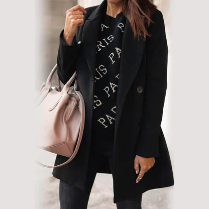 Elegant Women's Wool Winter Coat