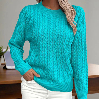 Stylish women's sweater with texture