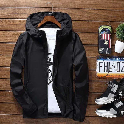 Stylish men's jacket with hood