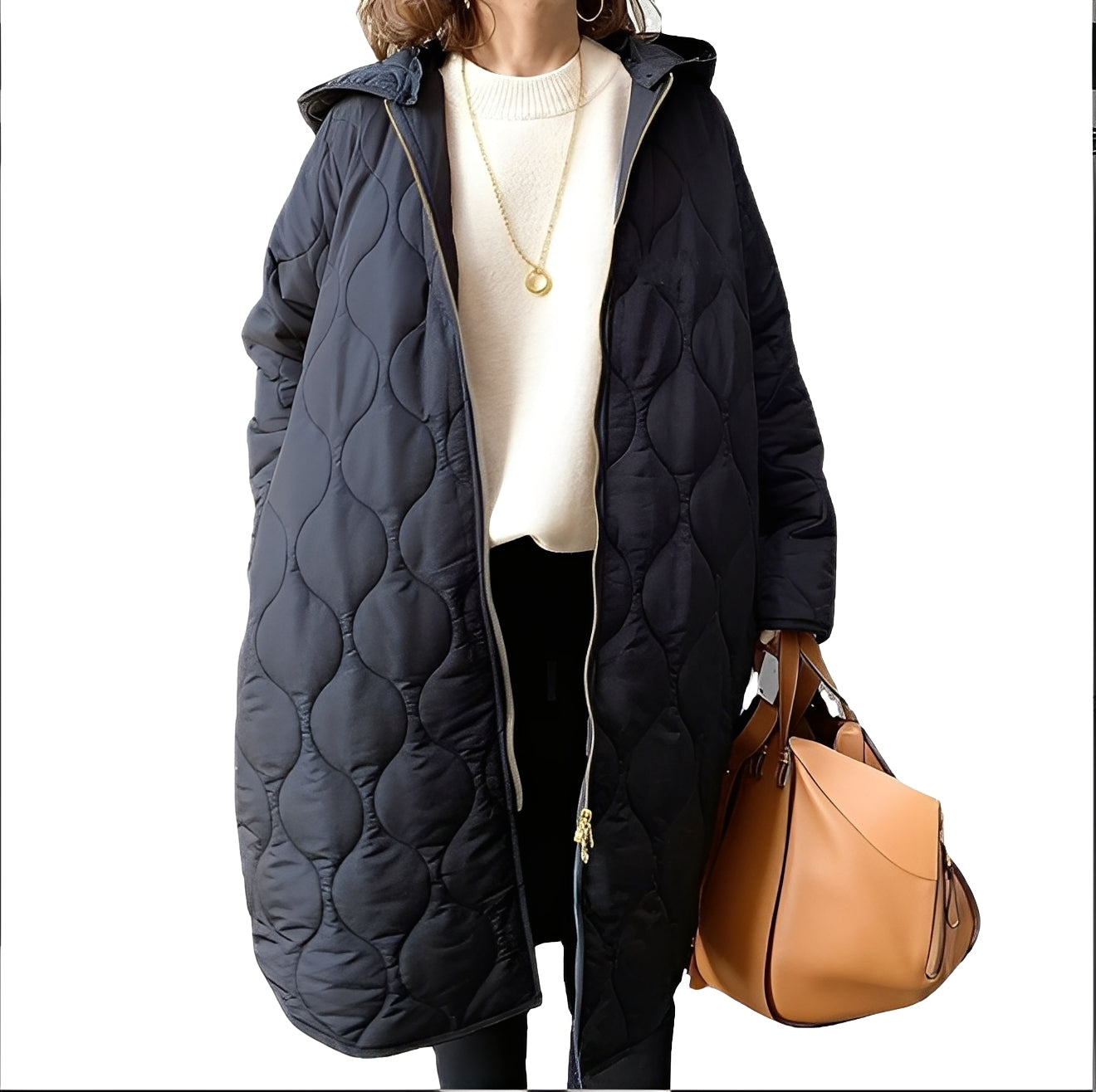 Modern Women's Parka Hood Water-Repellent