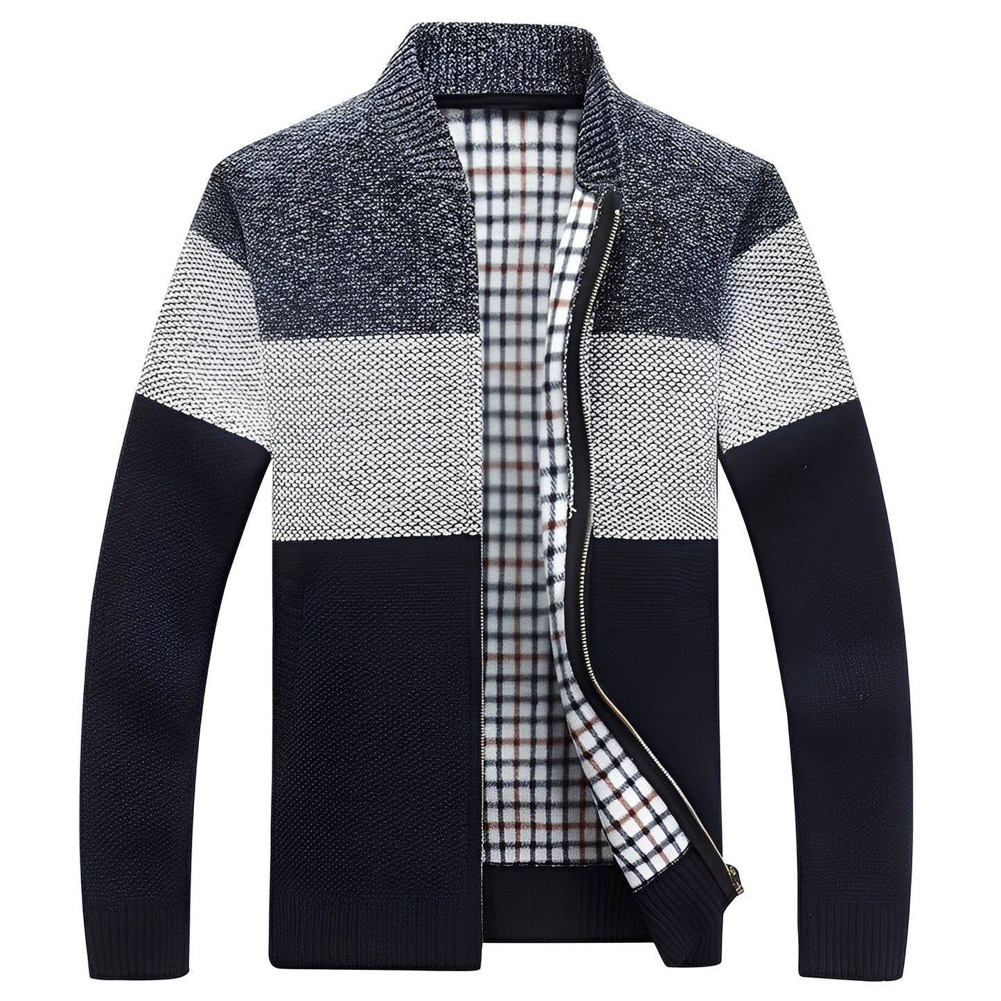 Men's Cardigan Elegant Fleece Lining