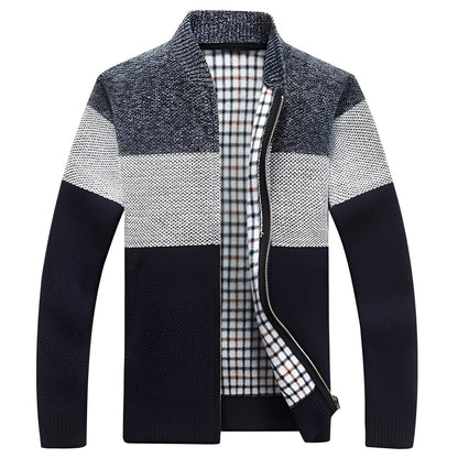 Men's Cardigan Elegant Fleece Lining