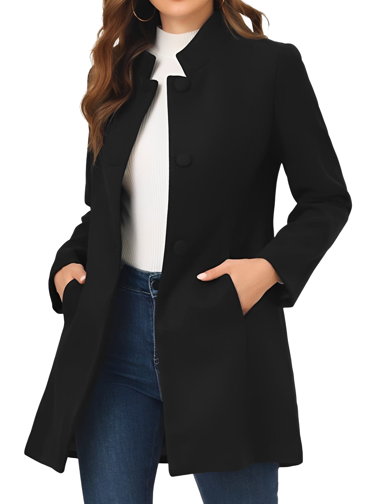 Fashionable women's jacket Tailored Buttons