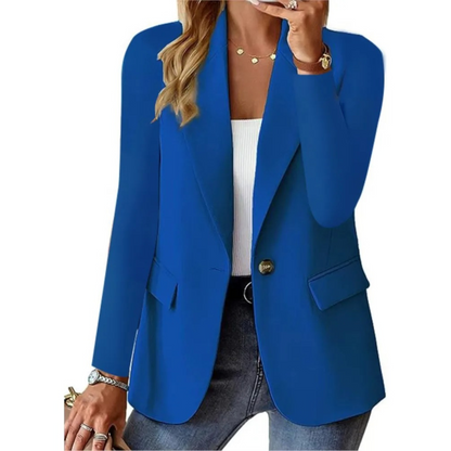 Women's Blazers Long Sleeve Elegant Buckle Autumn