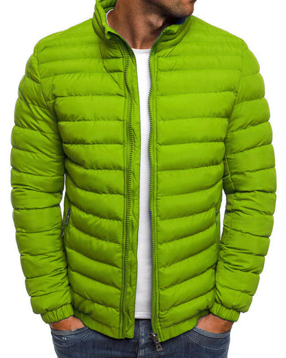 Simple Stand-Up Collar Jacket in Various Colors