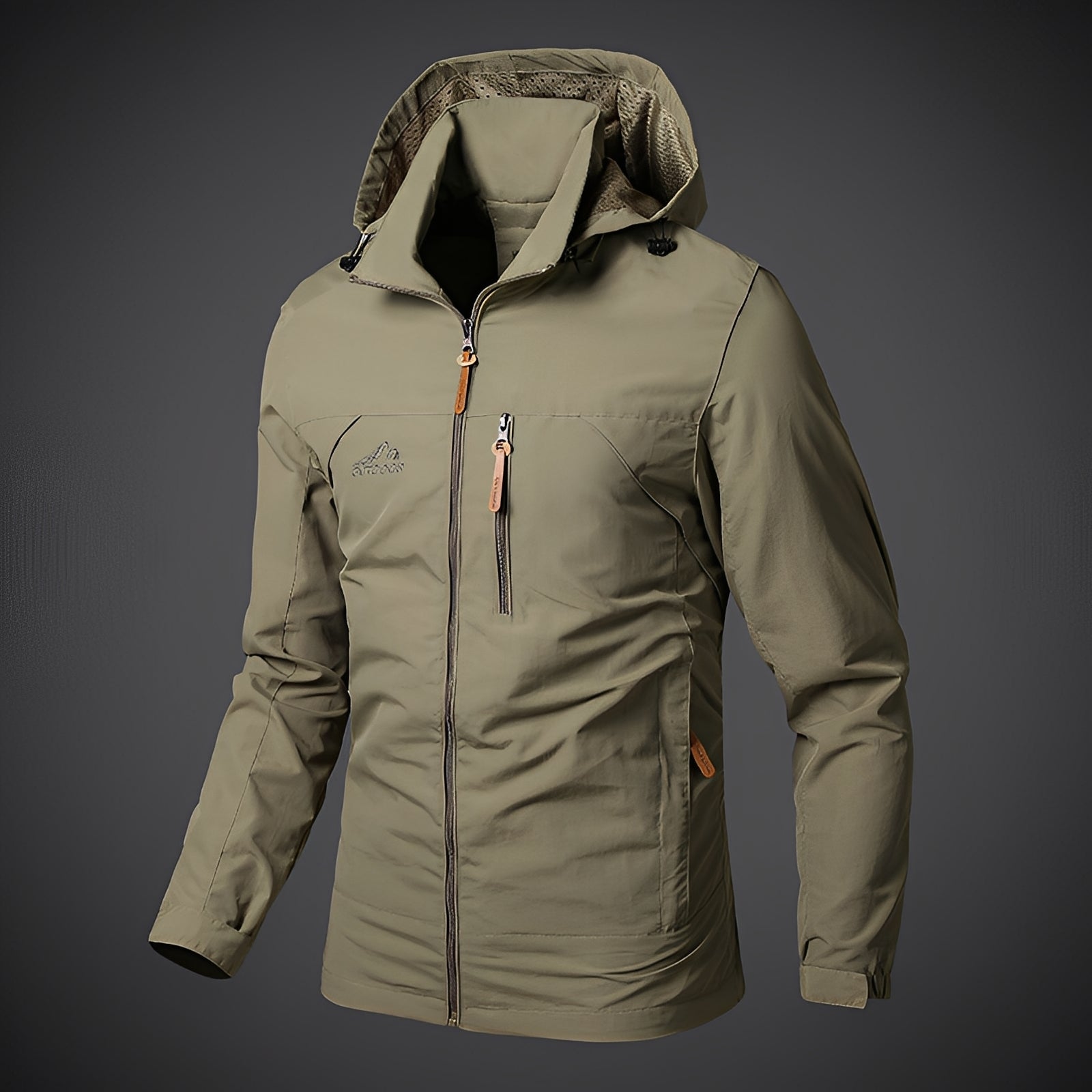 Wasserdichte Herrenjacke Kapuzenparka Sportlich - IdealeKleiden