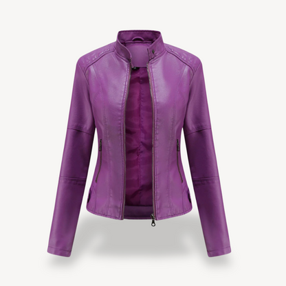 Stylish Women's Leather Biker Jacket