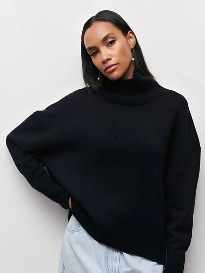 Stylish Women's Warm Turtleneck Sweater