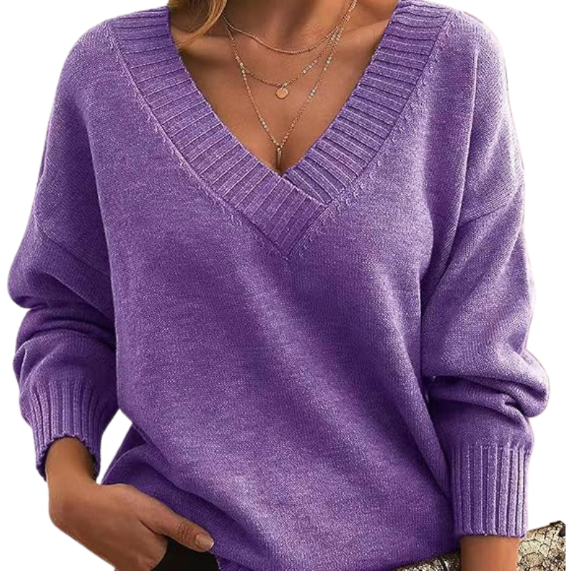 Stylish V-Neck Sweater for Women