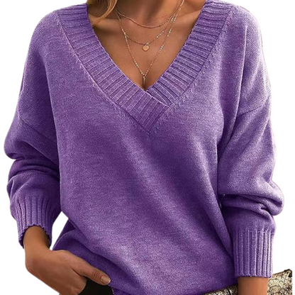 Stylish V-Neck Sweater for Women