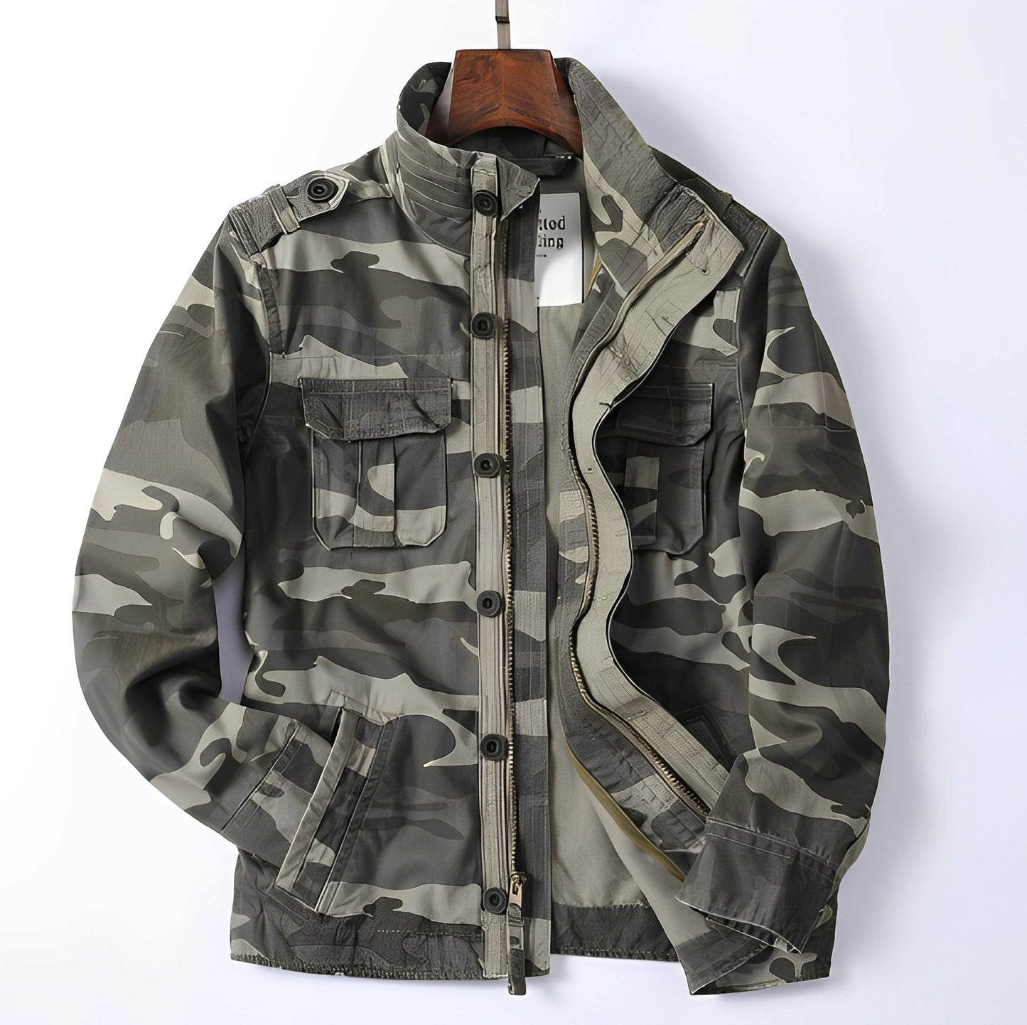 Men's Classic Denim Jacket with Pockets