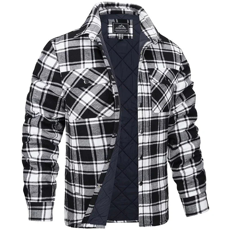 Quilted Lined Jacket Brown