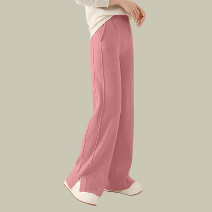 Comfortable Women's Knitted Trousers Loose Fit