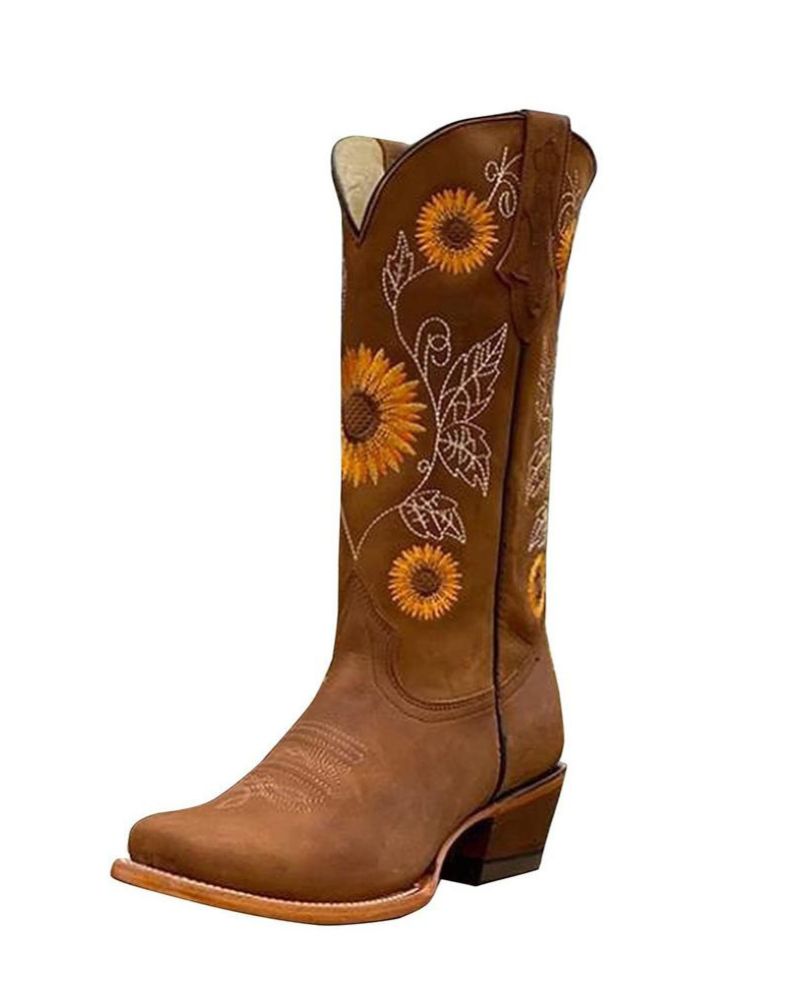 Sommerstiefel Blumenmuster - IdealeKleiden