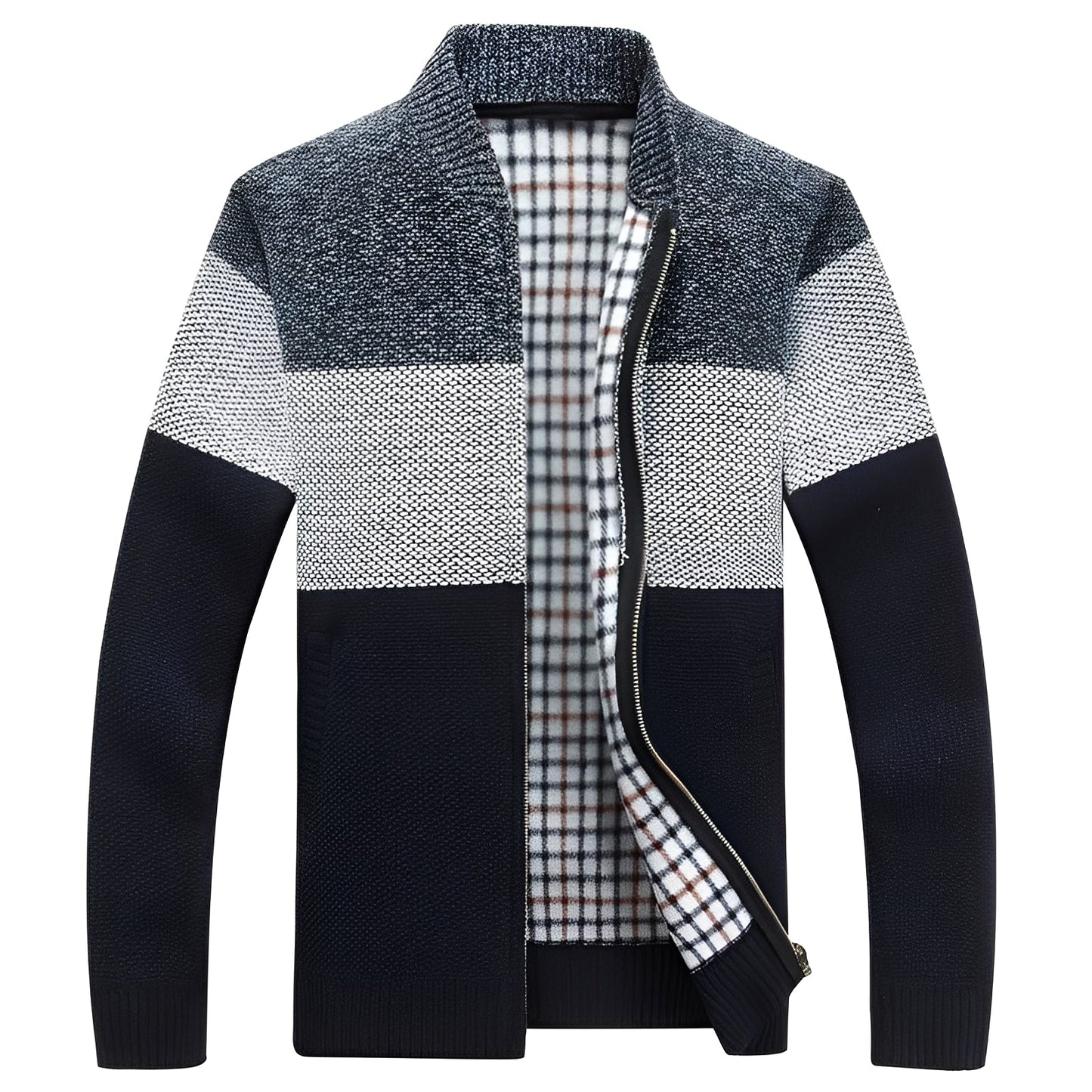 Praktische Freizeitjacke Warm Fleece für Männer - IdealeKleiden