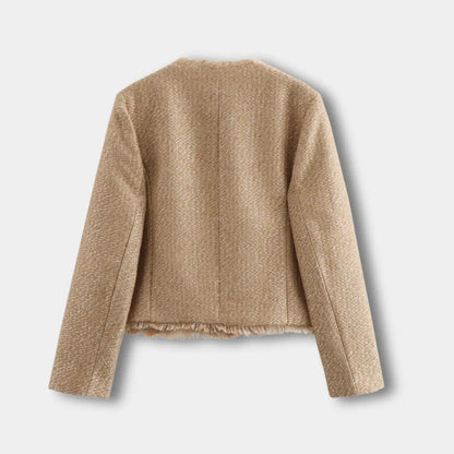 Praktische Übergangsjacke Damen Klappentaschen - IdealeKleiden
