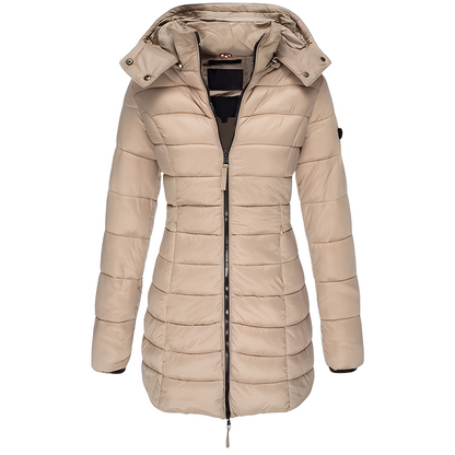 Eleganter Damenmantel Warm Gepolstert - IdealeKleiden