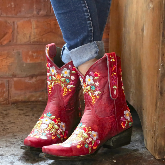 Wetterfeste Cowgirl-Stiefel im Retro-Look - IdealeKleiden
