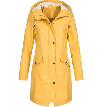 Practical Women's Long Water-Repellent Coat
