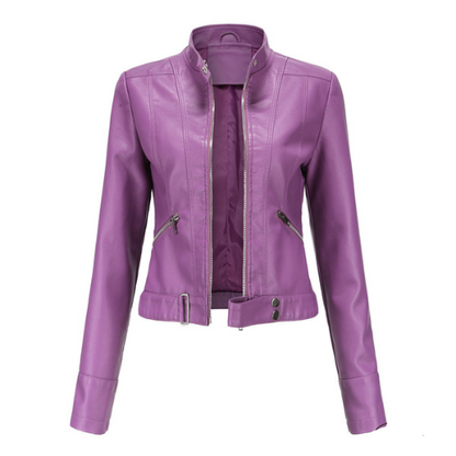Women's Leather Jacket Modern Chic