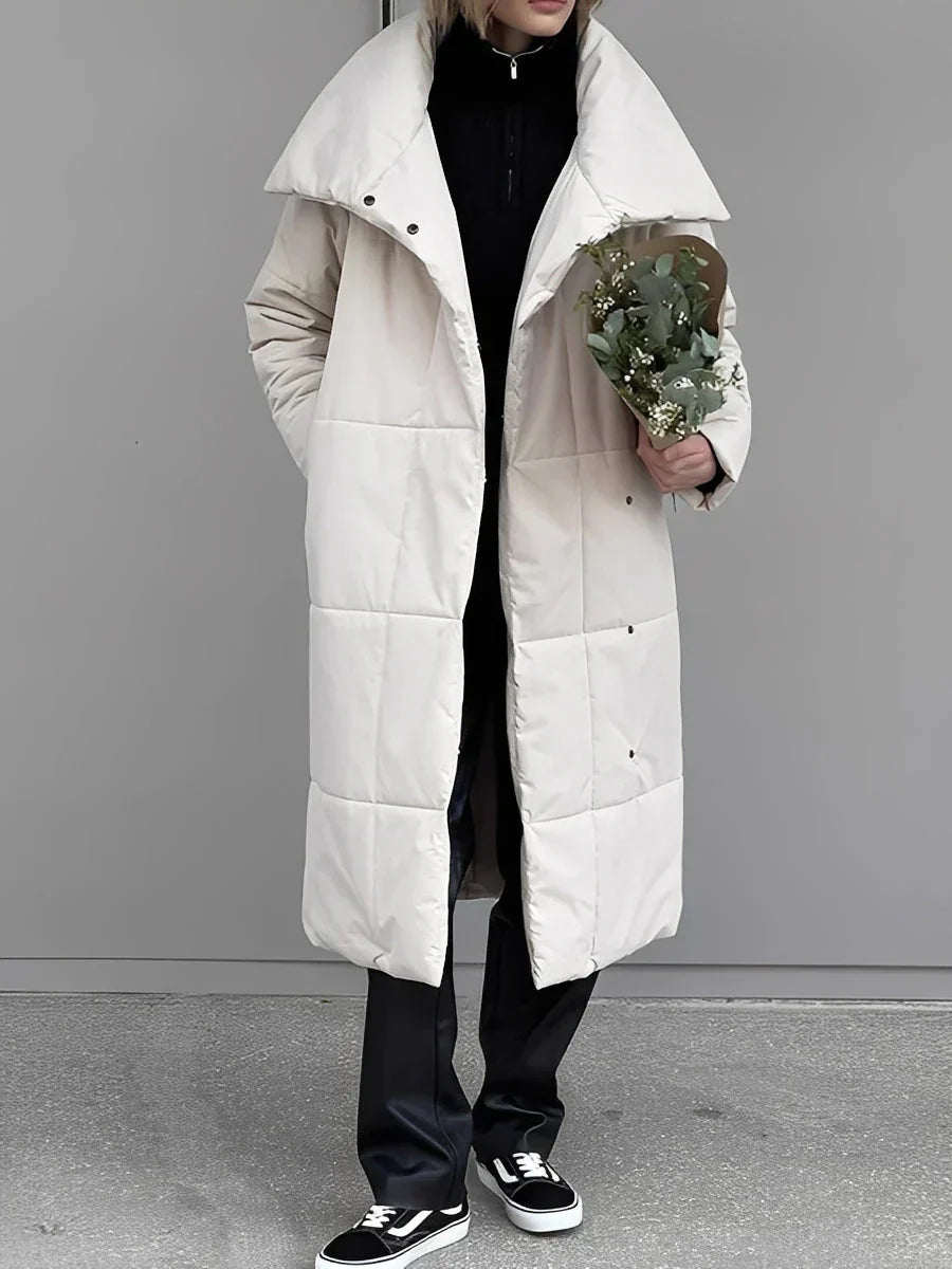 Women's Long Quilted Warm Winter Jacket